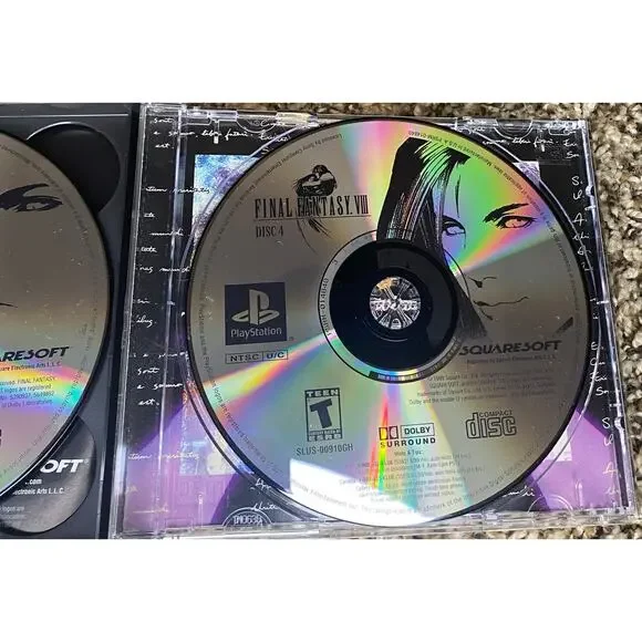 Playstation Final Fantasy VII and V - missing VI disc - READ
